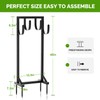 GAVISCITY Heavy-Duty Garden Hose Holder with Stable Base and Tool