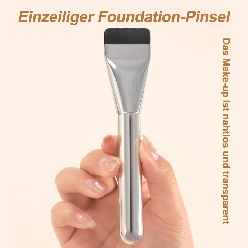 Pack of 2 Foundation Brushes Flat, Concealer Brush, Foundation Brush,