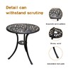 JARDIN DE CENTENNIAL Patio Bistro Set.Rust-Resistant Cast Aluminum Bistro Table