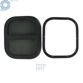 happy19star 14"W X 16"H Vertical Slide Teardrop Windows RV Window Replacement Trailer Window