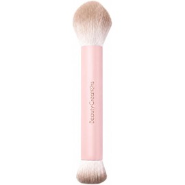 Beauty Creations - Brocha Doble para Rubor Líquido - Cerdas Sintéticas Suaves para Aplicar y Difuminar Maquillaje