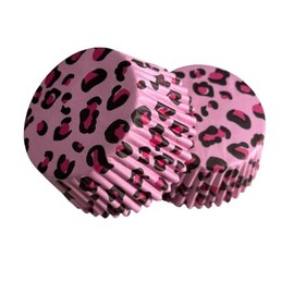 Royalty Essentials Standard Cupcake Liners (Pink Leopard)