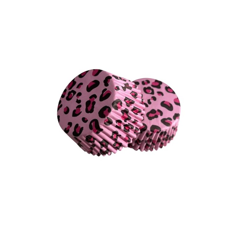 Royalty Essentials Standard Cupcake Liners (Pink Leopard)