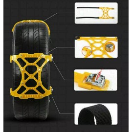 Topteng Snow Tire Chains of Car SUV Thickened Anti-skid Emergency Strap (6pc)