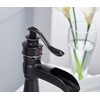 BATHFINESSE Oil Rubbed Bronze Deck Mounted Single-Handle Lavatory Faucet with