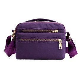 FAVORTALK Lightweight Shoulder Bag Women's Medium Waterproof Crossbody Bag Nylon Shoulder Bag with Multiple Pockets Multi Pocket Handbags for Women, B39210