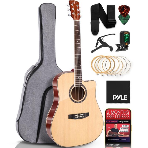 Full Size Acoustic Guitar Kit, Steel String Dreadnought Cutaway with