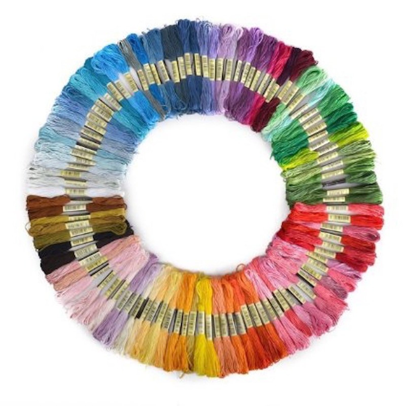 Hommy Embroidery Thread, 50 Colors, 26.6 ft (8 m), Cross