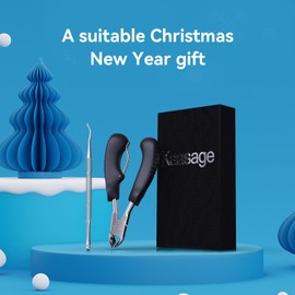 Nail Clipper for Ingrown or Thick Nail, Kaasage Podiatrist Toenail Clippers with Surgical Stainless Steel Sharp Curved Blades & Anti-Slip Handle, Professional Nail Cutter for Men, Women and Seniors