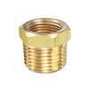 sourcing map Brass Pipe Fitting Reducer Adapter 1/2NPT Male x
