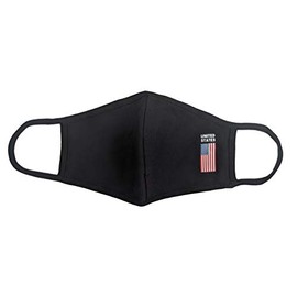 Avery Hill Cotton Cloth Face Covering Fabric Washable Reusable Pollution Dust Shield - Black Stretch USA