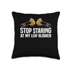 Stop Staring At My Leaf Blower Autumn Throw Pillow