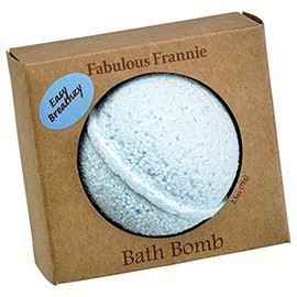 Fabulous Frannie Easy Breathzy Natural, Handmade Bath Bomb Set, Rich in Essential Oil, Mineral Salt, Coconut Oil, Witch Hazel, Fizzies to Moisturize Skin 2.5oz (Pack of 1)