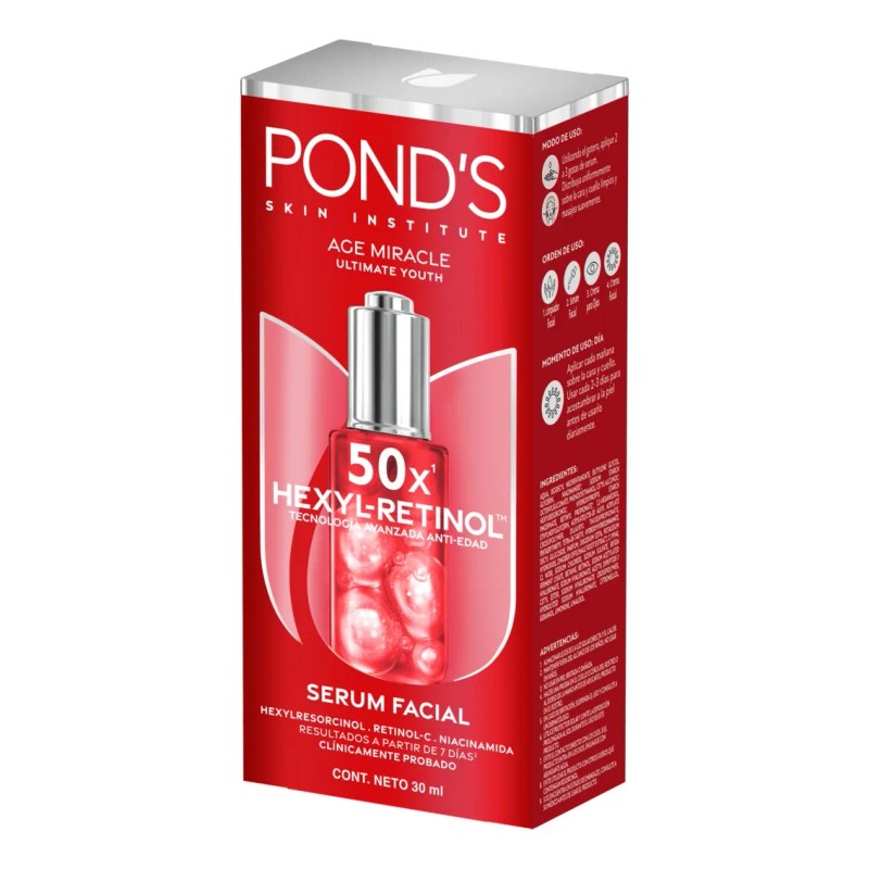 Pond Sérum Facial 50x Age Miracle Hexyl Retinol 30ml Todo