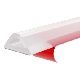 Shower Threshold Water Dam Barrier – 67in Self-Adhesive, Waterproof, Flexible Silicone, Customizable, Easy Install, Prevents Water Leakage & Slipping, Wheelchair Access