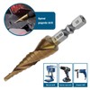 ECSiNG Spiral Grooved Step Drill Bit 3-13mm Metric Size M35