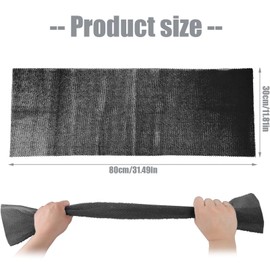 5 Pcs African Bath Sponges, Foldable Exfoliating Net Towels for Deep Cleansing, Premium Nylon Body Scrubber & Back Scrubber for Smooth Skin, Reusable & Hygienic Bathing Sponge for Women & Men (Black)