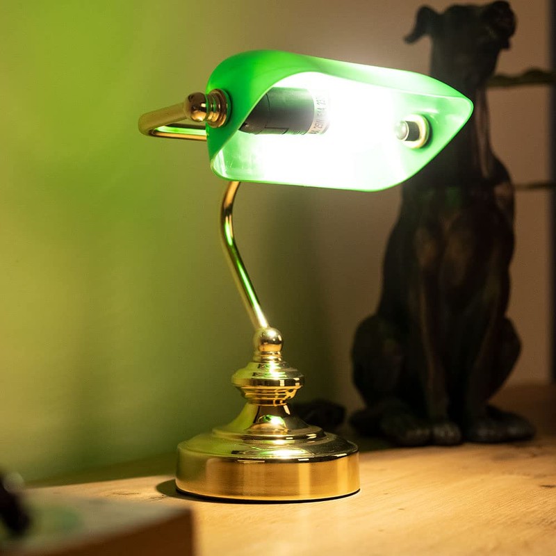 Globo Retro Table Reading Light Banker Lamp Work Room Spotlight