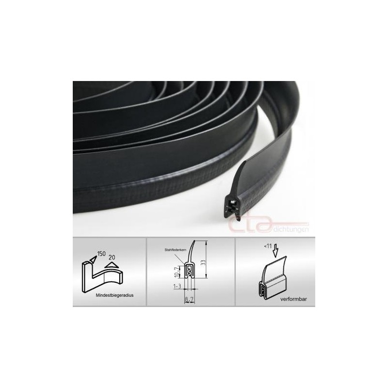 CTA Seals 1 Meter Car Boot Seal EPDM KB 1-3