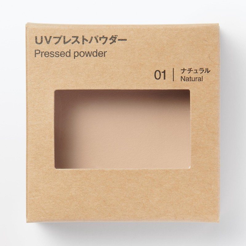 MUJI OAP51A4S UV Pressed Powder Natural SPF50+ PA++++ 0.3 oz