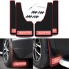 4 Pcs Reflective Soft Rubber Splash Guards - Universal Vehicle