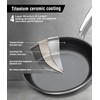 Nonstick Titanium Ceramics Stainless Steel Frying Pan Set, 6 Pieces