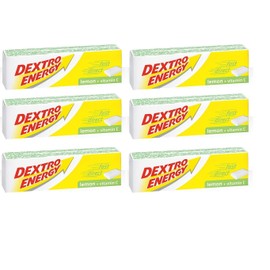 SIX PACKS of Dextro Energy Glucose Tablets Lemon 47g
