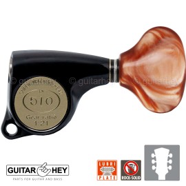 GOTOH NEW Gotoh SGL510Z-CL5 L3+R3 Super Tuning Keys Set 1:21 Ratio 3x3 - BLACK