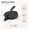Adjustable Tortilla Press for Homemade Flatbreads – Aluminum Manual Dough