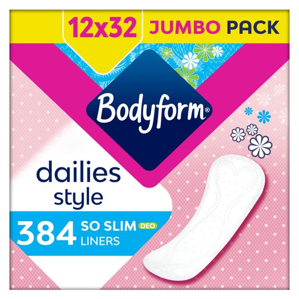 Bodyform Dailies So Slim Pantiliners 384 (32 x 12 packs)
