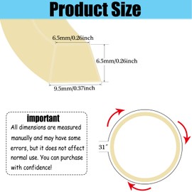 YEQIN M31 Industrial Sewing Machine Belt 31" Outer Girth Rubber Triangle V-Belt