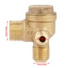 20x14x10mm Brass Air Compressor Check Valve Male Thread 90 Degree