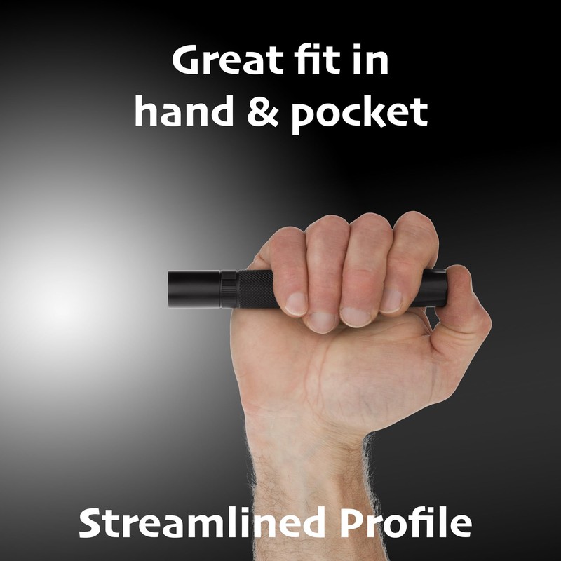 Nightstick Momentary or constant-on MT-120 Mini-TAC Metal LED Flashlight-2 AA,