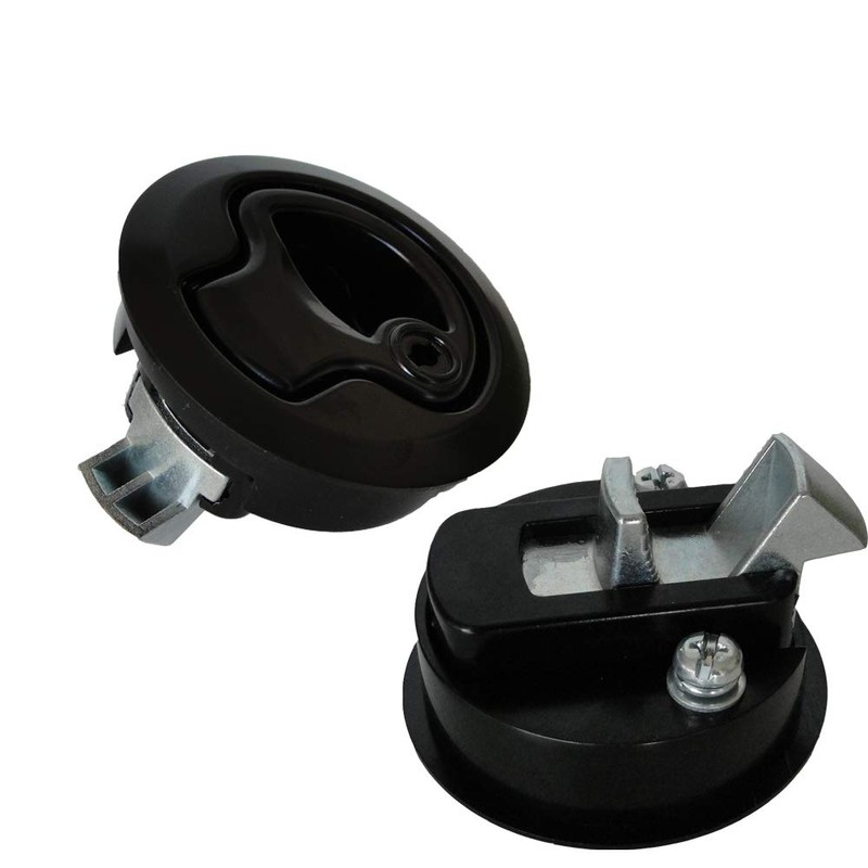 WJSKDQ 2PCS Round Boat Latches Flush Pull Slam Latch for