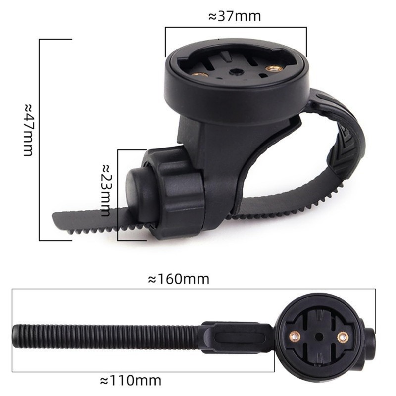 Phidinova Bicycle Computer Mount for Integrated Road Handlebar, Black