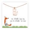 Precious Cut Necklace Foxy 925 Silver Rose Gold Fox Fox