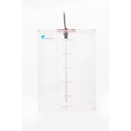 Marine Color Acryli Made Liquid Storage Bucket Working with Dosing Pump,Auto Top Off System Reservoir Container (10L/2.6G)