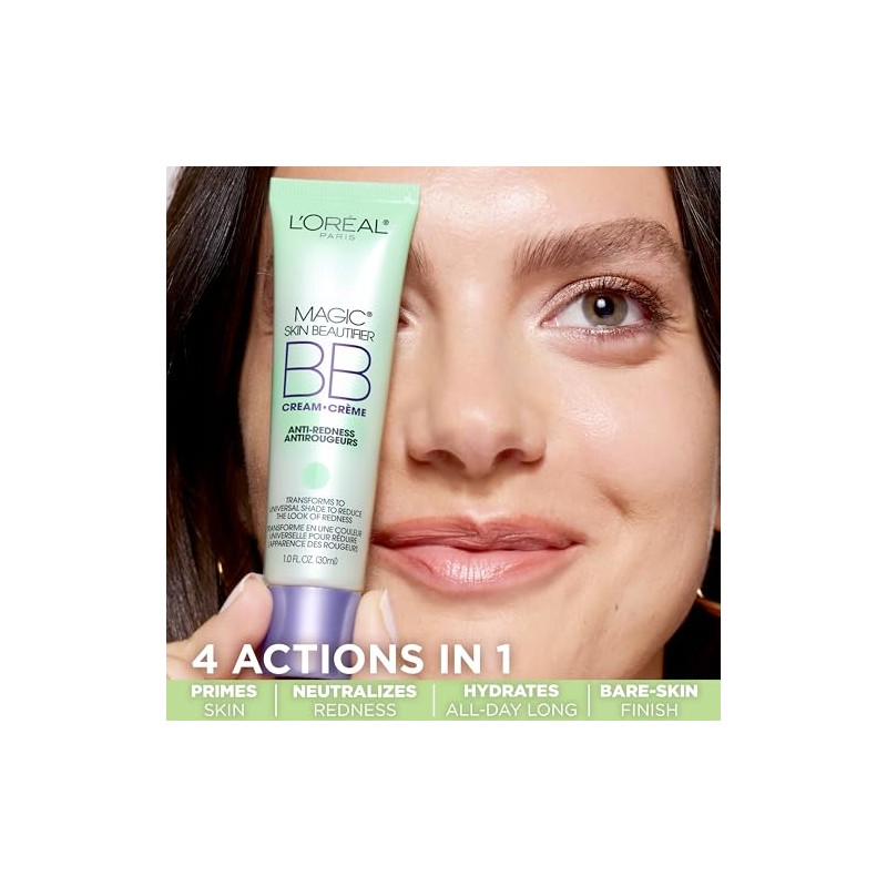 LOreal Paris Studio Secrets Magic BB Crema, Anti-Redness, 1 pieza