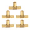 3 Way Adapter Fitting Brass 5/8in Brass Universal Tee Fitting