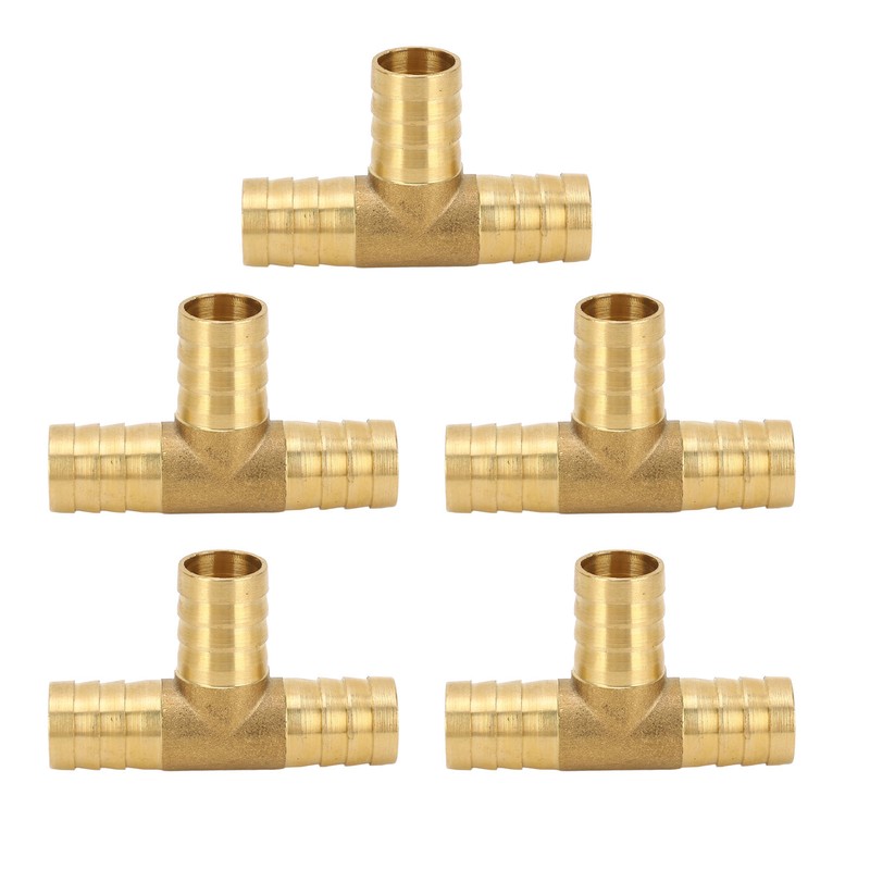 3 Way Adapter Fitting Brass 5/8in Brass Universal Tee Fitting