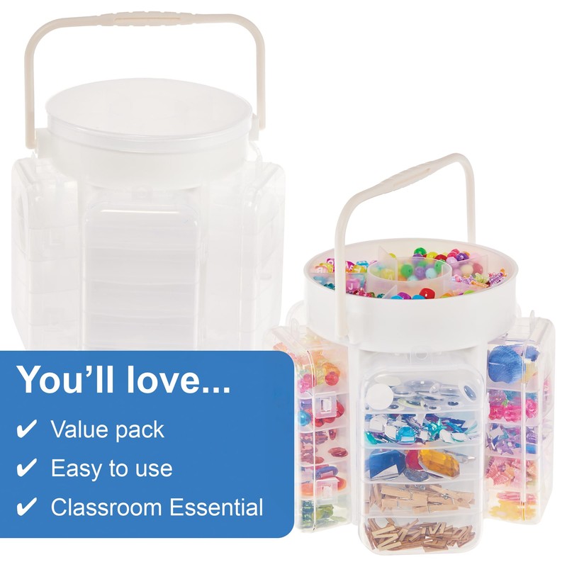 Baker Ross FN262 Craft Caddy - Pack of 1, Portable