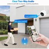 NoahTec Wireless Outdoor 2K Security Camera Kit, IP67 Waterproof, 64GB