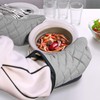 ARCLIBER Oven Mitts 1 Pair of Terry Cloth Lining -