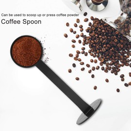 Cuchara medidora para Cafe, Cuchara de café, Cuchara Medidora de café Reutilizable de Plástico Multifuncional Cuchara Medidora de café Comercial para el Hogar Combinación de Cuchara de café y Martill