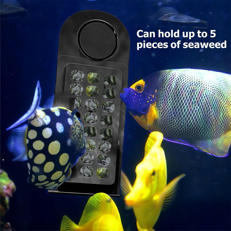 Magnetic Aquarium Seaweed Feeder - Floating Nori Holder Clip for