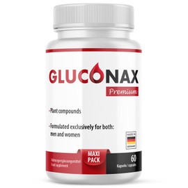 Gluconax Premium Capsules - Maxi Pack - for Men and Women - with 60 Capsules Monthly Supply 1x
