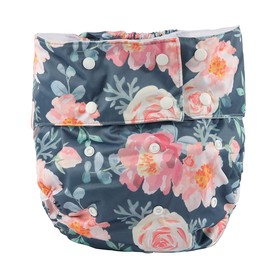 Sigzagor - Pañal de tela para adolescentes y adultos, reutilizable, lavable para discapacidad (floral)
