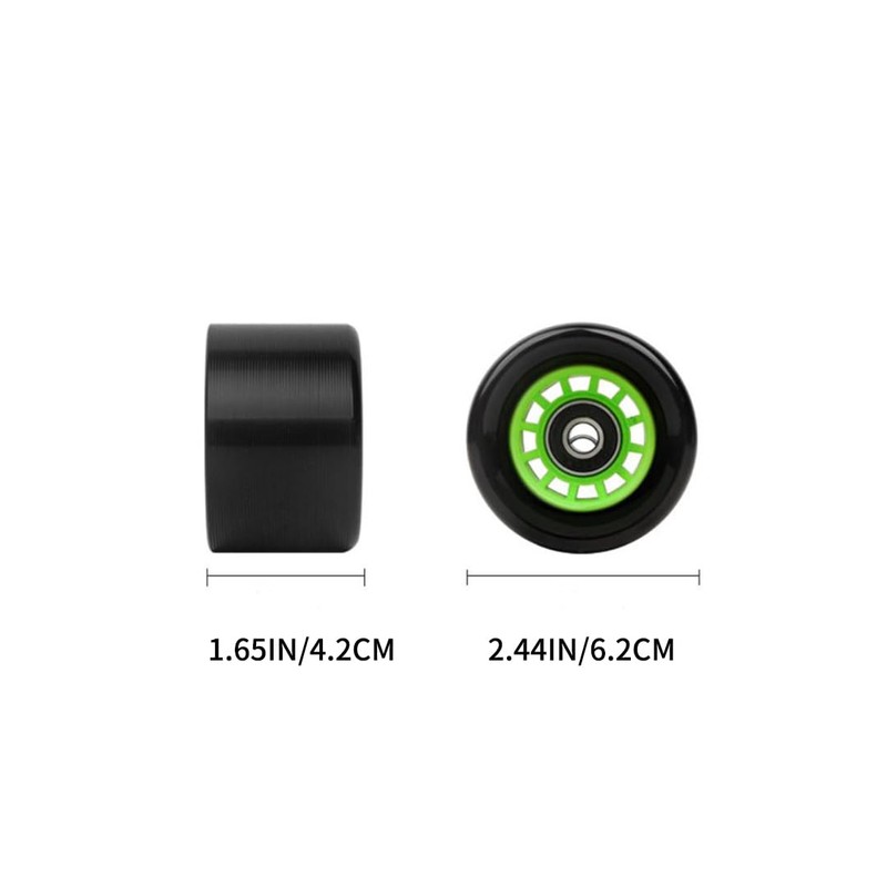 Yidome 8 Piece 92A 62mm x 42mm Quad Roller Skate