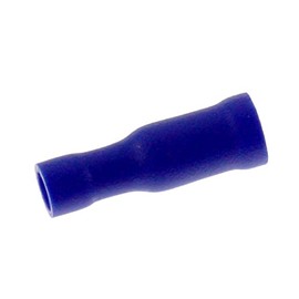 Lumonic 25 x Round Receptacles 1.5-2.5 mm² in Blue I Round Plug Sleeves for 4 mm Round Plugs I Cable Lugs Round Plugs Insulated