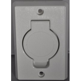 Plastiflex Built in Central Vacuum Cleaner White Auto Inlet Round Door